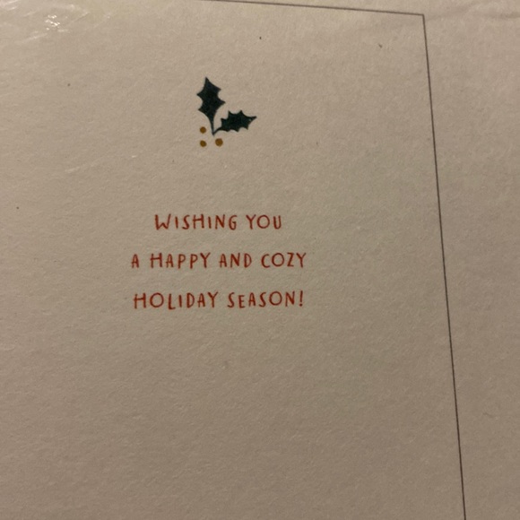 20 American Greetings Holiday Christmas cards Peace Joy & Cheer red gold foil - Picture 3 of 6